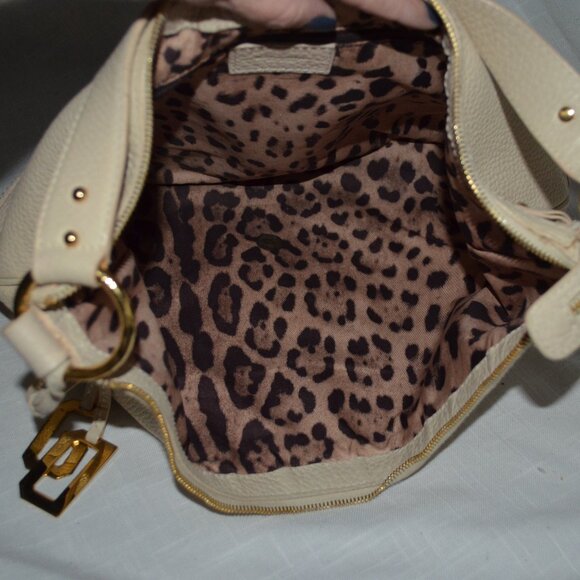 Dolce & Gabbana Ivory Pebbled Leather Shoulder Strap Handbag - Picture 12 of 12